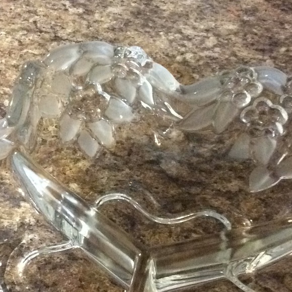 Vintage Mikasa Crystal Divided Serving Bowl. - Picture 3 of 3